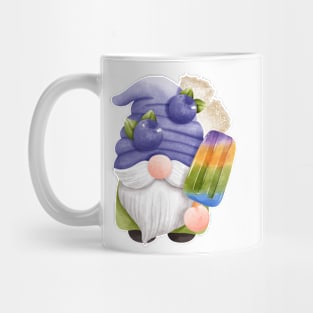 Chillin' with Gnomies: A Frosty Popsicle Adventure (Blueberry/Black) Mug